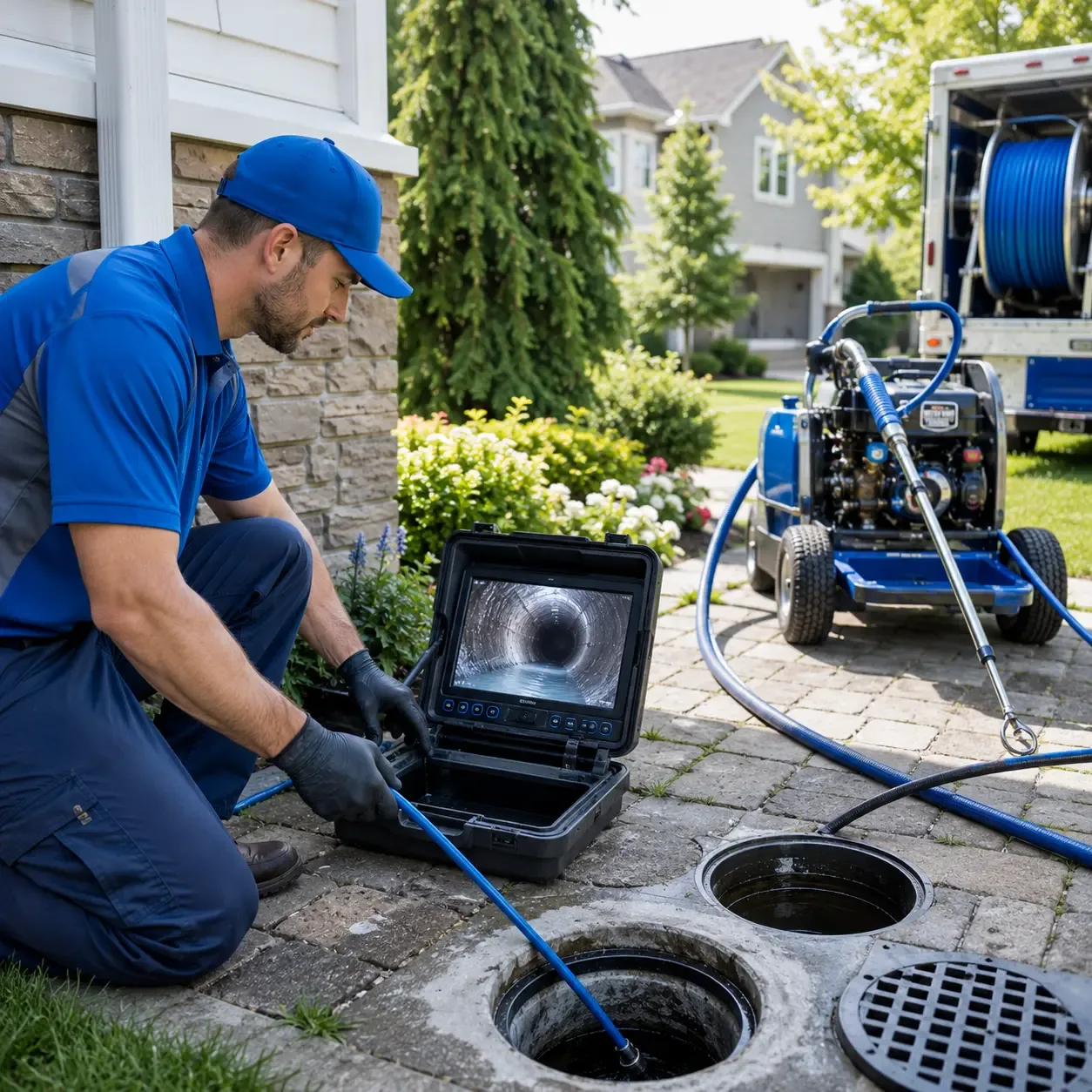 Outdoor drain cleaning professionals serving Darien Center, NY
