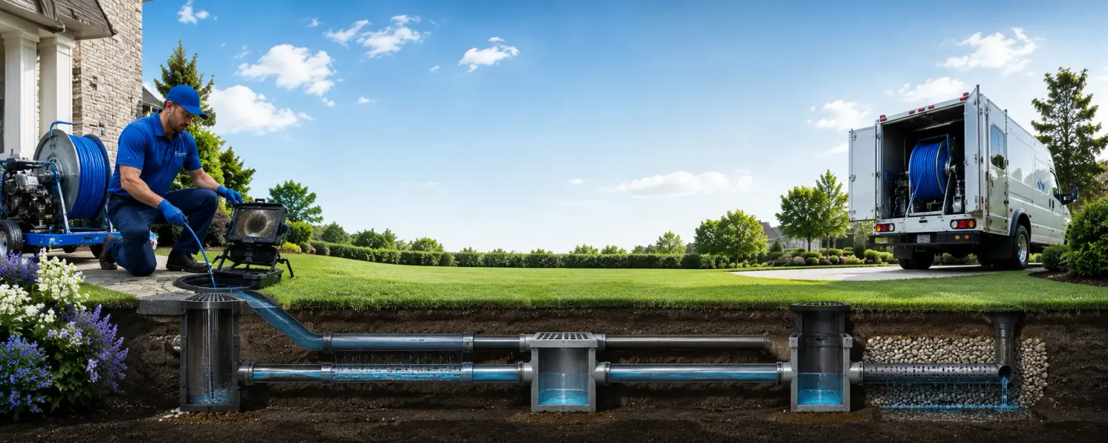 Outdoor drain cleaning information for Darien Center, NY